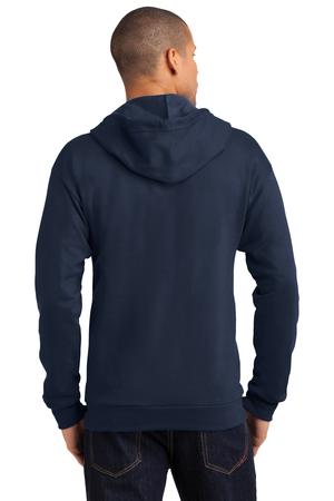 Anvil Full-Zip Hooded Sweatshirt Style 71600 Navy Back