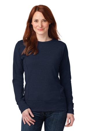 Anvil Ladies French Terry Crewneck Sweatshirt Style 72000L Navy