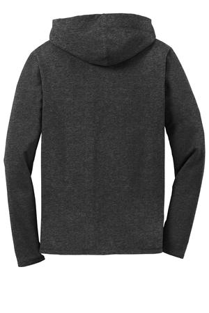Anvil Ladies French Terry Pullover Hooded Sweatshirt Style 72500L Heather Dark Grey Back Flat
