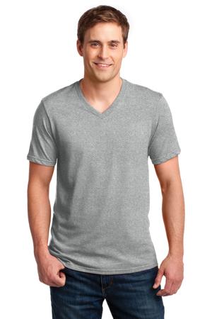 Anvil 100% Ring Spun Cotton V-Neck T-Shirt Style 982 Heather Grey