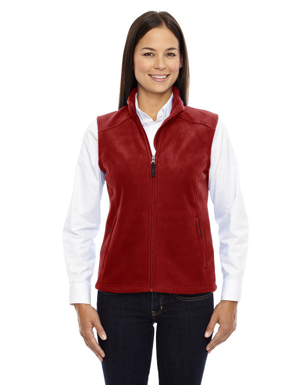 Ash City - Core 365 Ladies' Journey Fleece Vest Classic Red