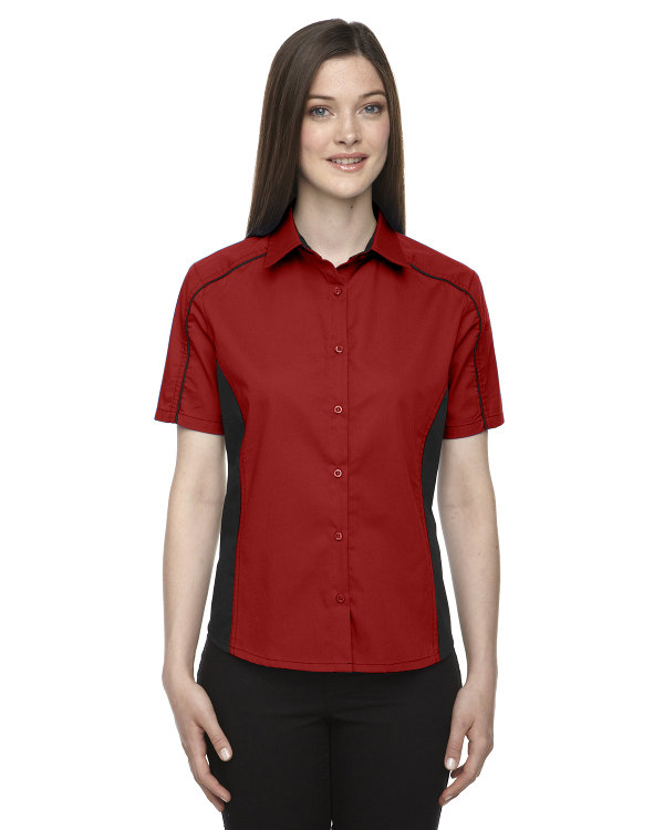 ash-city-north-end-ladies-fuse-colorblock-twill-shirt-classic-red