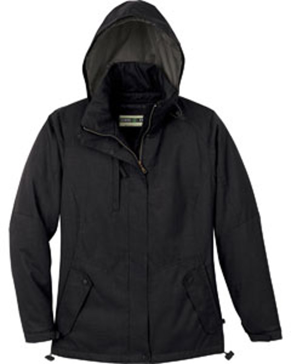 Ash City - North End LADIES' RECYCLED POLYESTER INSULATED TEXTURED JACKET Black