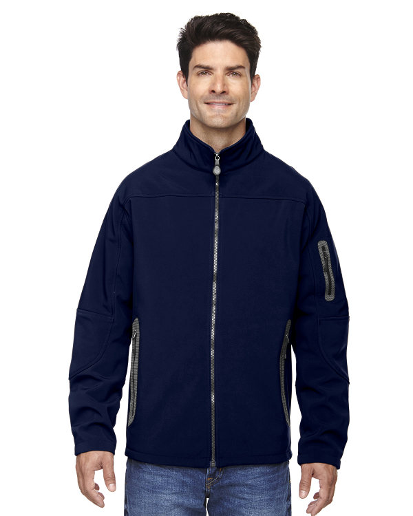 Ash City - North End Men's Three-Layer Fleece Bonded Soft Shell Technical Jacket Classic Navy