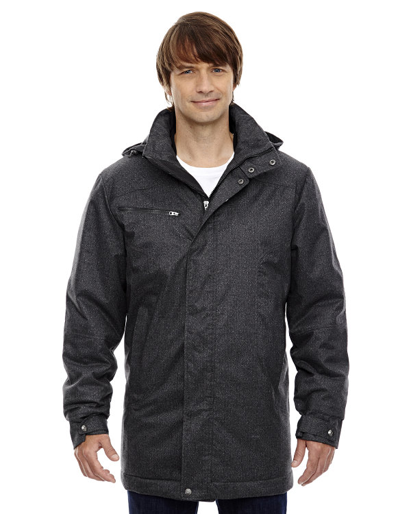 Ash City - North End Sport Blue Men's Enroute Textured Insulated Jacket with Heat Reflect Technology Black