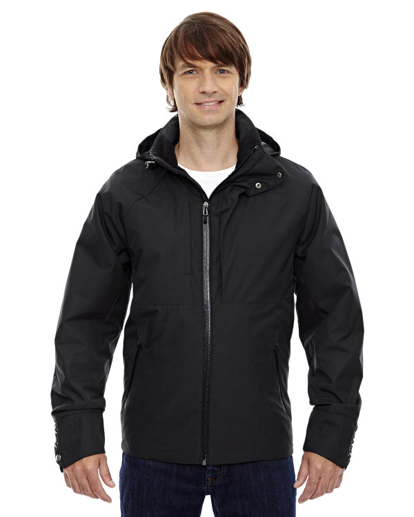 Ash City - North End Sport Blue Men's Skyline City Twill Insulated Jacket with Heat Reflect Technology Black
