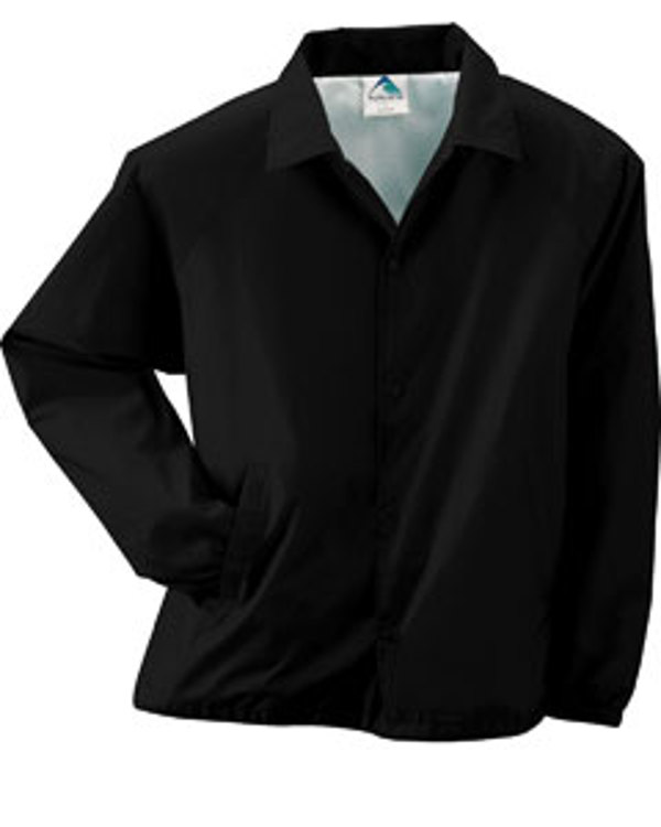 augusta-drop-ship-lined-nylon-coachs-jacket-black