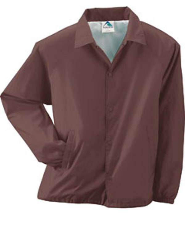 augusta-drop-ship-lined-nylon-coachs-jacket-brown
