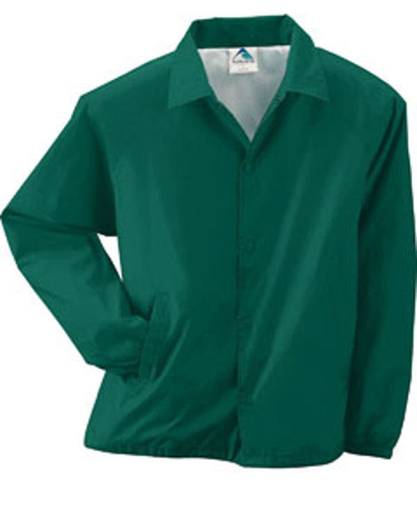augusta-drop-ship-lined-nylon-coachs-jacket-dark-green