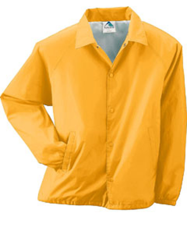 augusta-drop-ship-lined-nylon-coachs-jacket-gold