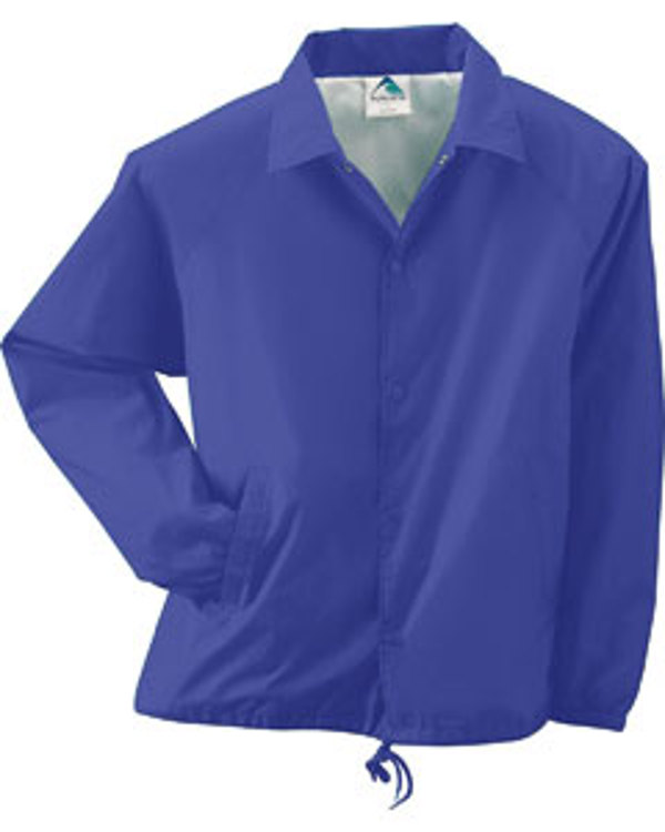 augusta-drop-ship-youth-lined-nylon-coachs-jacket-purple