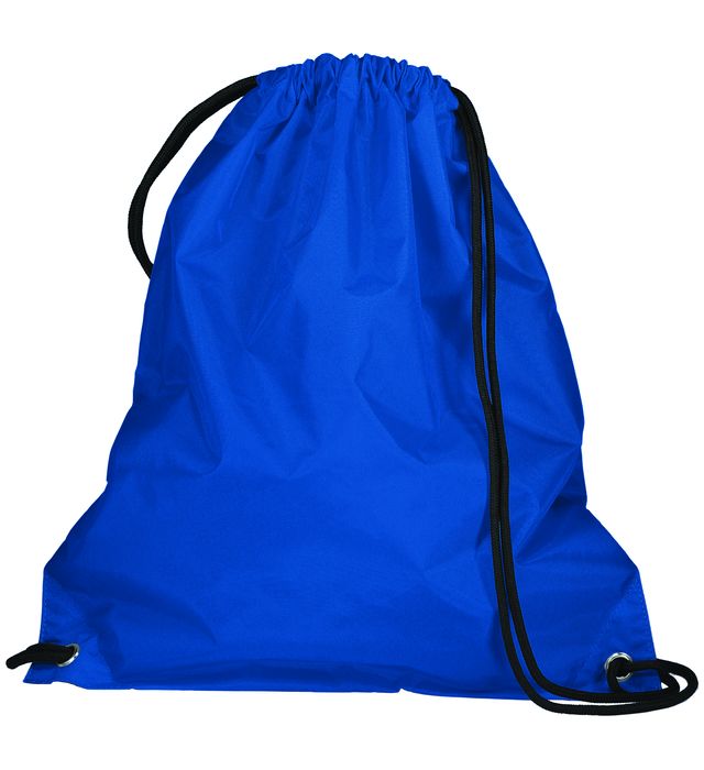 Augusta Sportswear 16.5 inch 100% Nylon Drawsting Backpack Cinch Bag 1905 Royal