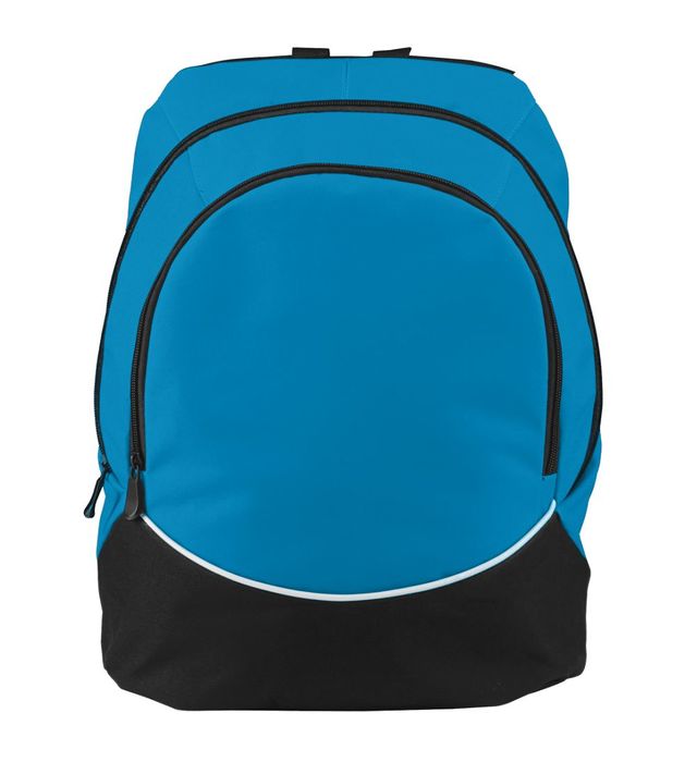 Augusta Sportswear 16.5 inch Large Tri-Color Zippered Team Backpack 1915 Power Blue/Black/White