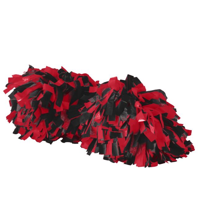 Augusta Sportswear 3/4 Plastic Steamers Spirit Pom 6003 Black/Red