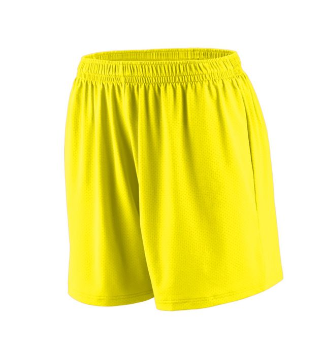Augusta Sportswear 5-inch Inseam Pinhole Mesh Elastic Waistband Ladies Short 1292