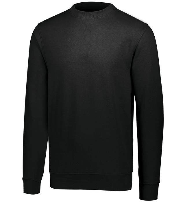 augusta-sportswear-60-40-fleece-crewneck-sweatshirt-black