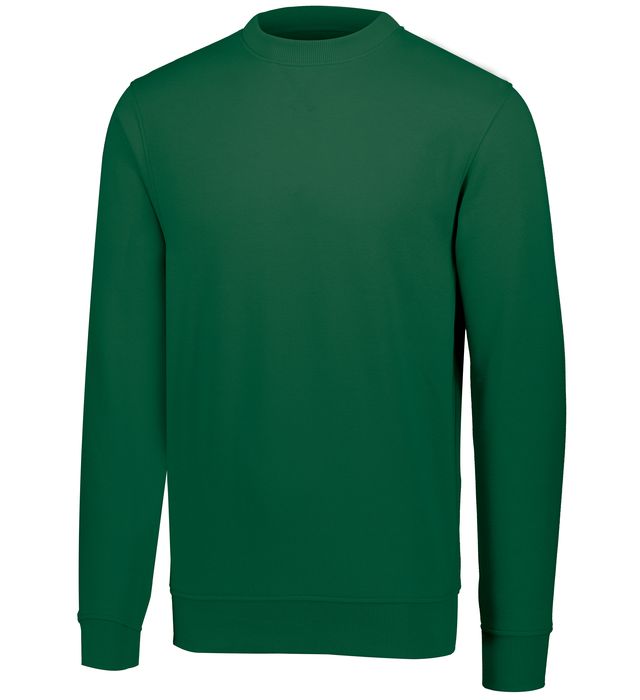 Augusta Sportswear 60/40 Fleece Crewneck Sweatshirt Polyester Blend 5416 Dark Green
