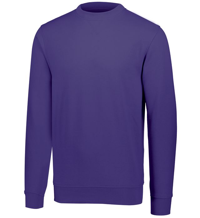 Augusta Sportswear 60/40 Fleece Crewneck Sweatshirt Polyester Blend 5416 Purple