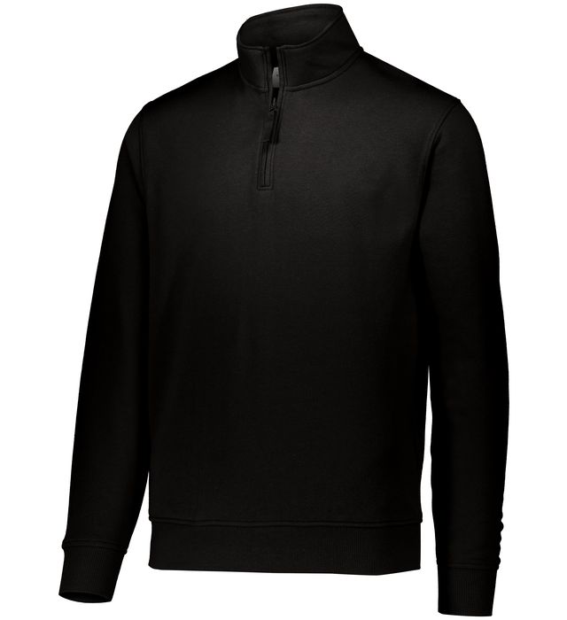augusta-sportswear-60-40-fleece-quarter-zip-pullover-black