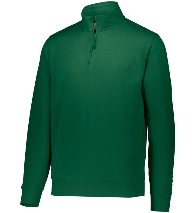augusta-sportswear-60-40-fleece-quarter-zip-pullover-dark green