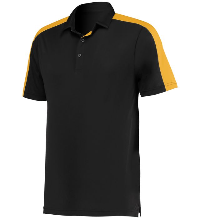 Augusta Sportswear Bi-Color Vital Polo Polyester 5028 Black/Gold