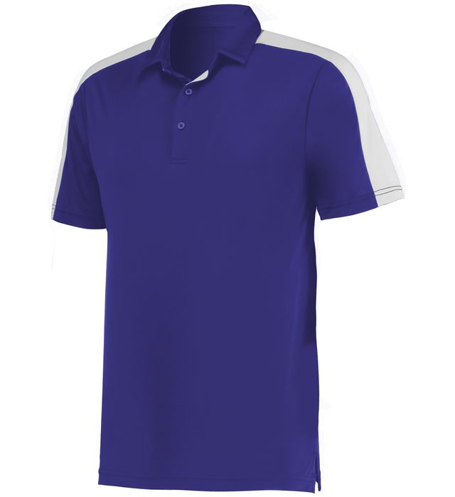 Augusta Sportswear Bi-Color Vital Polo Polyester 5028 Purple/White