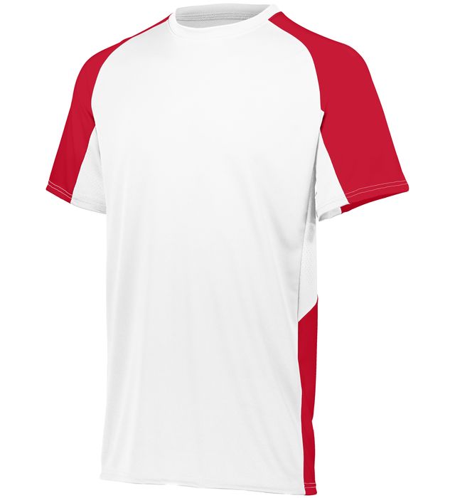 Augusta Sportswear Color Secure® Technology Multi-Sport Cutter Jersey 1517-white-red