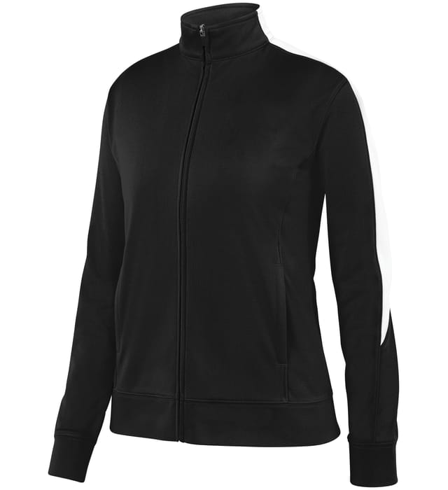 augusta-sportswear-front-zipper-ladies-medalist-jacket-2-0-black-white