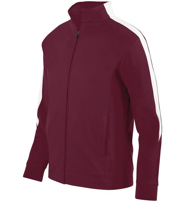 augusta-sportswear-front-zipper-medalist-jacket-2-0-maroon-white