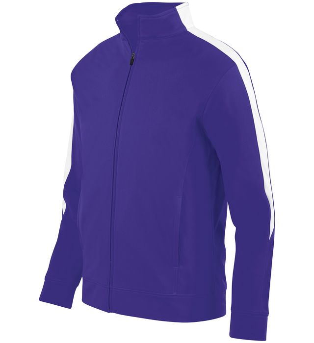 augusta-sportswear-front-zipper-medalist-jacket-2-0-purple-white