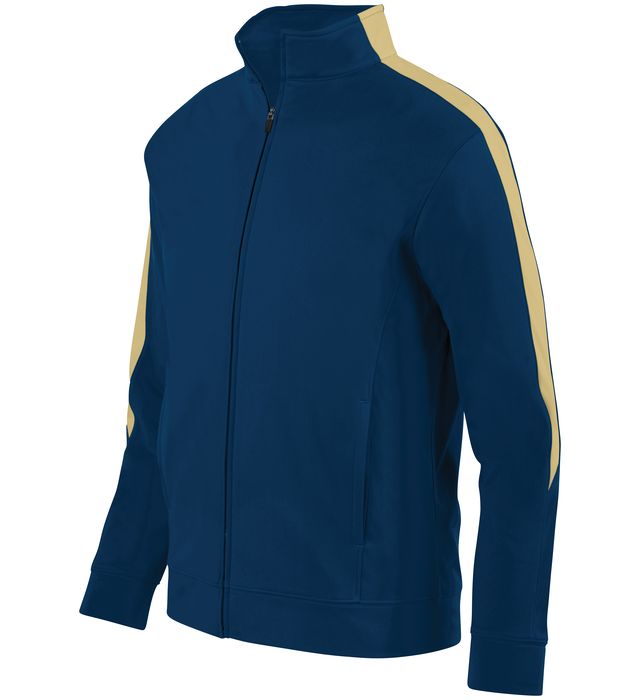 augusta-sportswear-front-zipper-youth-medalist-jacket-2-0-navy-vegas gold