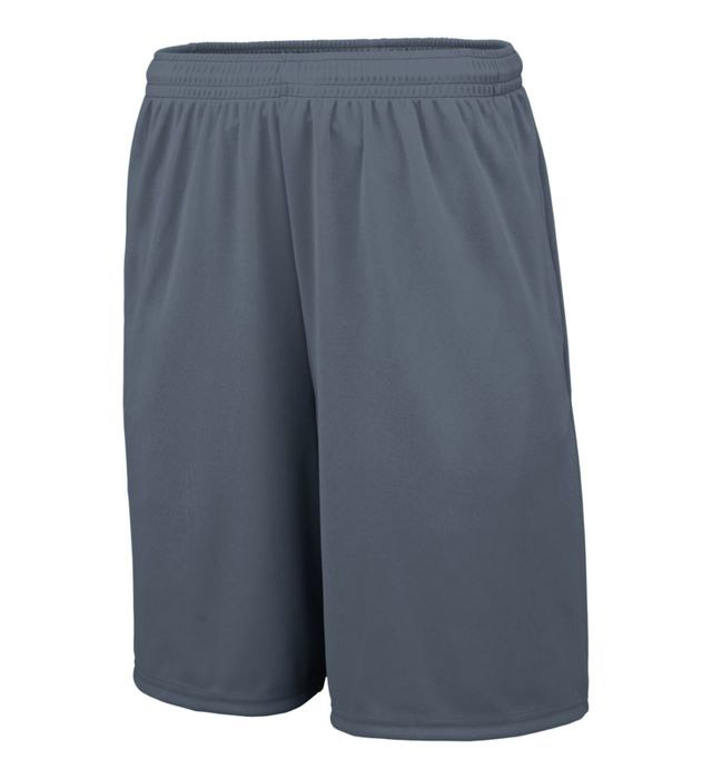 Augusta Sportswear Full Cut Legs 9-inch Inseam Training Shorts with Pocket -Graphite