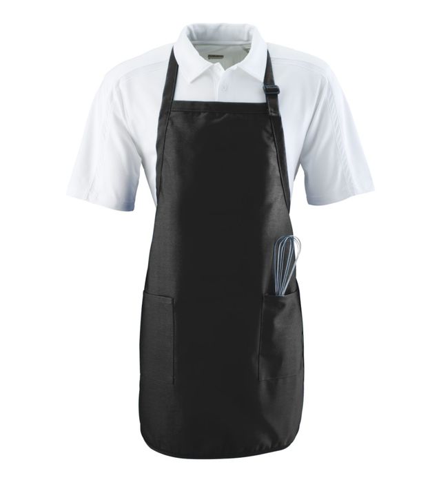 augusta-sportswear-full-length-apron-with-two-patch-pockets-black