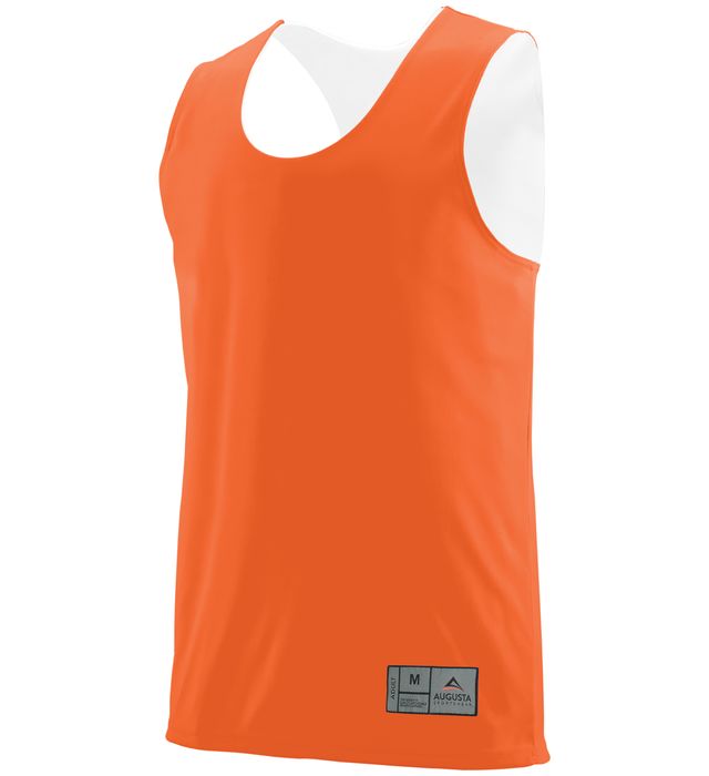 Augusta Sportswear Fully Reversible Wick Moisture Youth Tank Top 149-orange-white