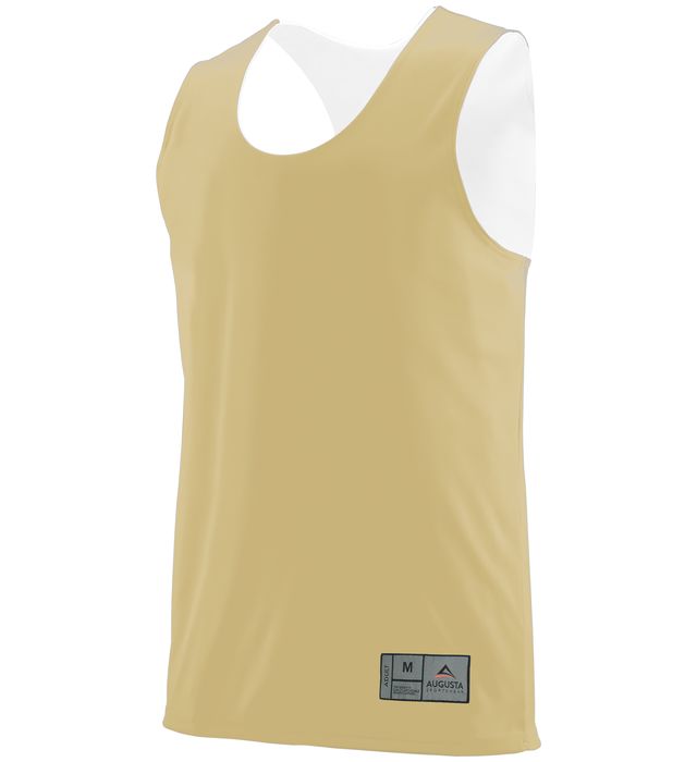 Augusta Sportswear Fully Reversible Wick Moisture Youth Tank Top 149-vegas-gold-white