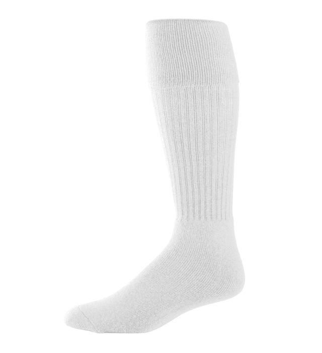 Augusta Sportswear Knee-length Tube Soccer Sock 6031 White
