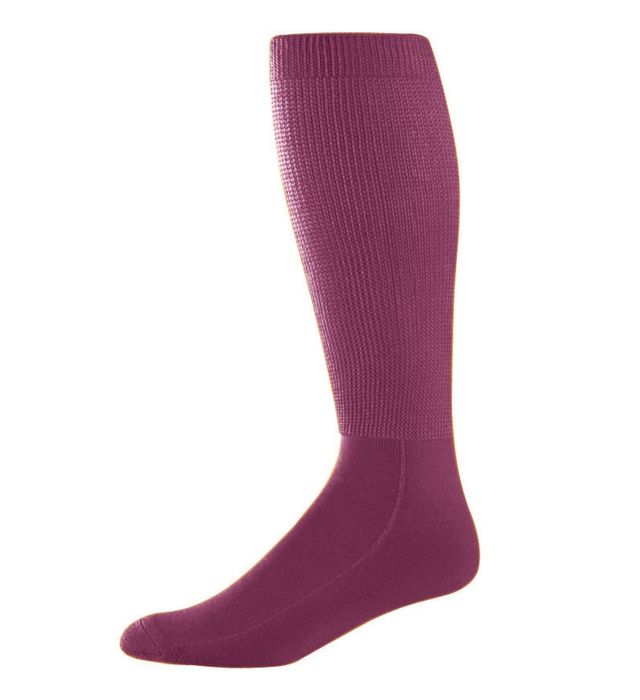 augusta-sportswear-knee-length-wicking-athletic-socks-maroon