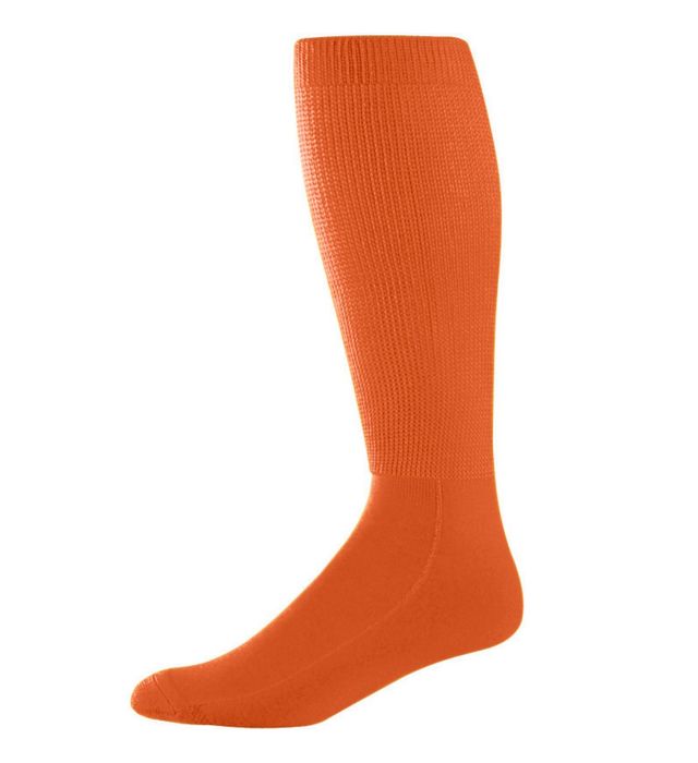 Augusta Sportswear Knee-length Wicking Athletic Socks 6085 Orange