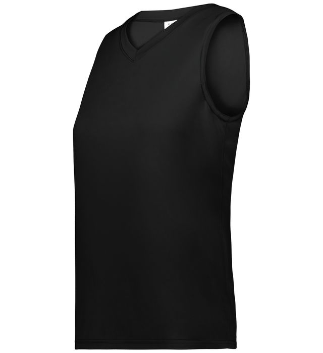 augusta-sportswear-ladies-attain-wicking-sleeveless-v-neck-collar-jersey-black