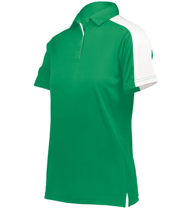 Augusta Sportswear Ladies Bi-Color Vital Polo Polyester 5029 Kelly/White