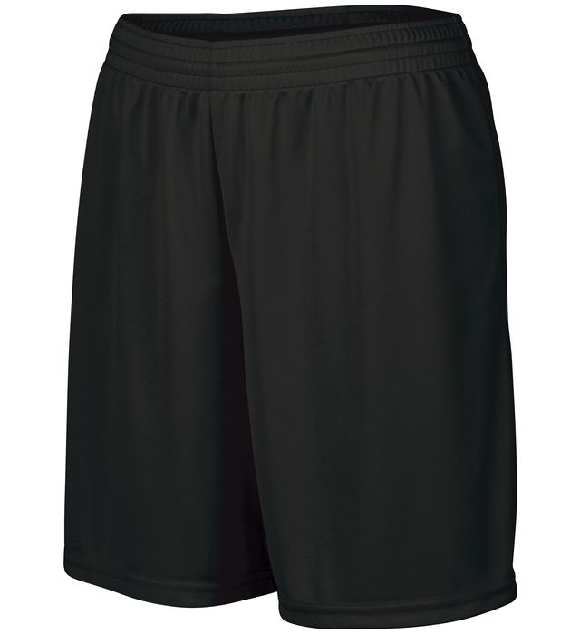 Augusta Sportswear Ladies Fit 7-inch Inseam Wicking Knit Octane Short 1423-black