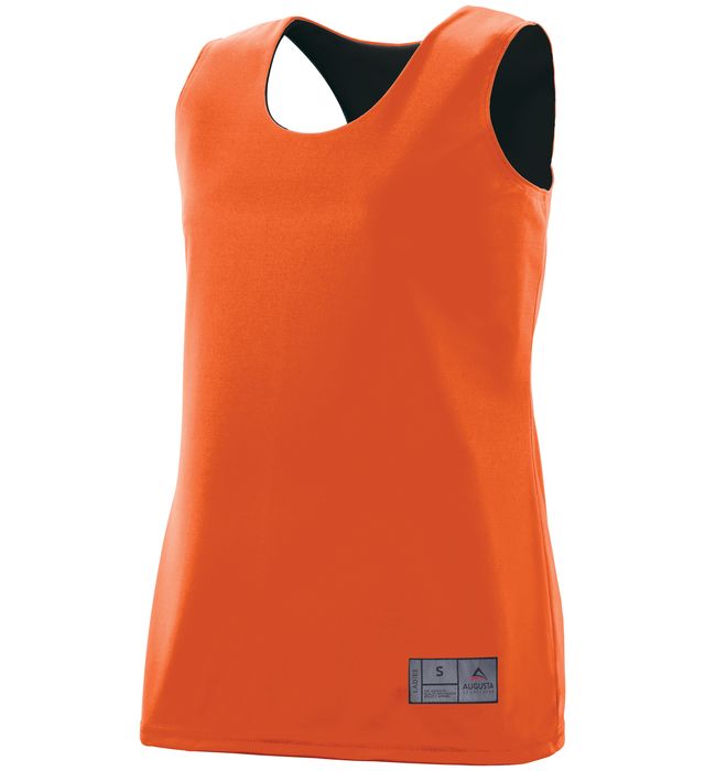 Augusta Sportswear Ladies’ Fit Fully Reversible Wicking Tank Top -orange-black