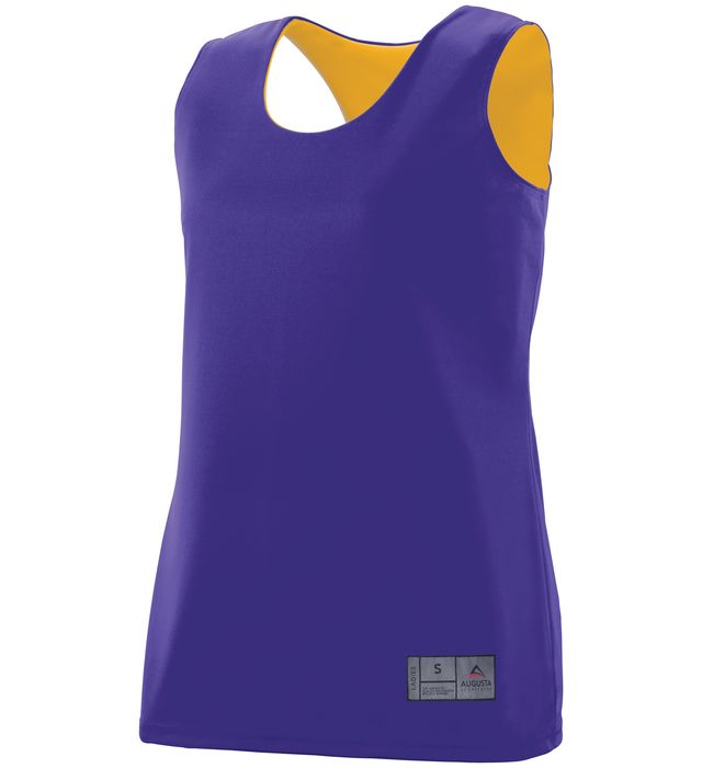 Augusta Sportswear Ladies’ Fit Fully Reversible Wicking Tank Top -purple-gold