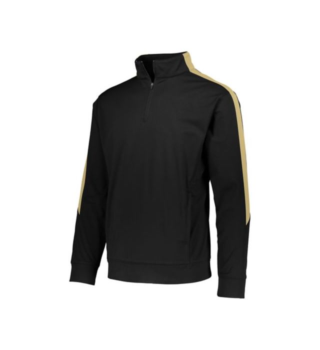 augusta-sportswear-medalist-2-0-quarter-zip-pullover-black-vegas gold