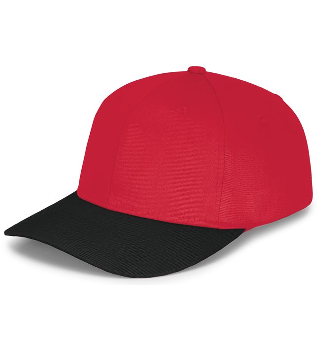 augusta-sportswear-one-size-six-panel-cotton-twill-low-profile-cap-red-black
