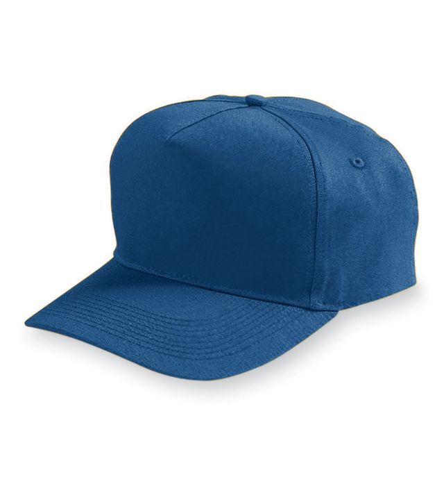 augusta-sportswear-one-size-youth-five-panel-cotton-twill-cap-navy