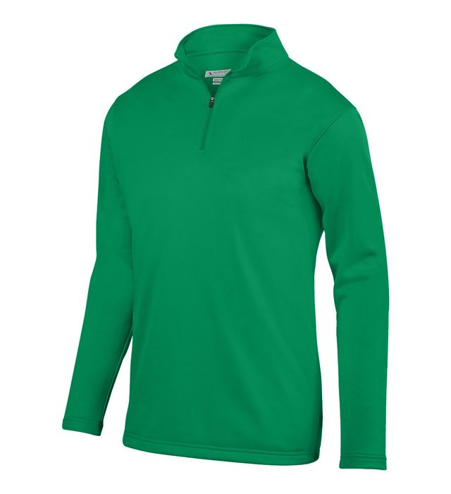 Augusta Sportswear Quarter Zip Youth Wicking Fleece Pullover Polyester 5508 Kelly