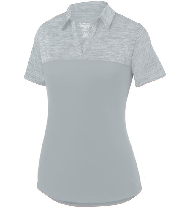 augusta-sportswear-self-fabric-collar-ladies-shadow-tonal-heather-polo-silver