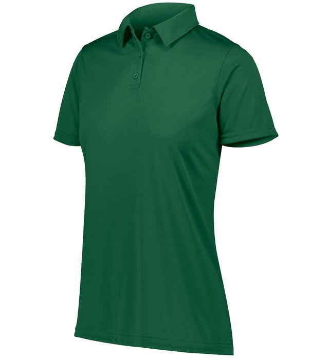 augusta-sportswear-self-fabric-collar-ladies-vital-polo-dark green