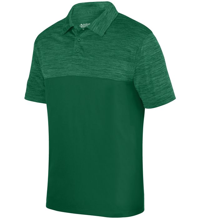 augusta-sportswear-self-fabric-collar-shadow-tonal-heather-polo-dark green